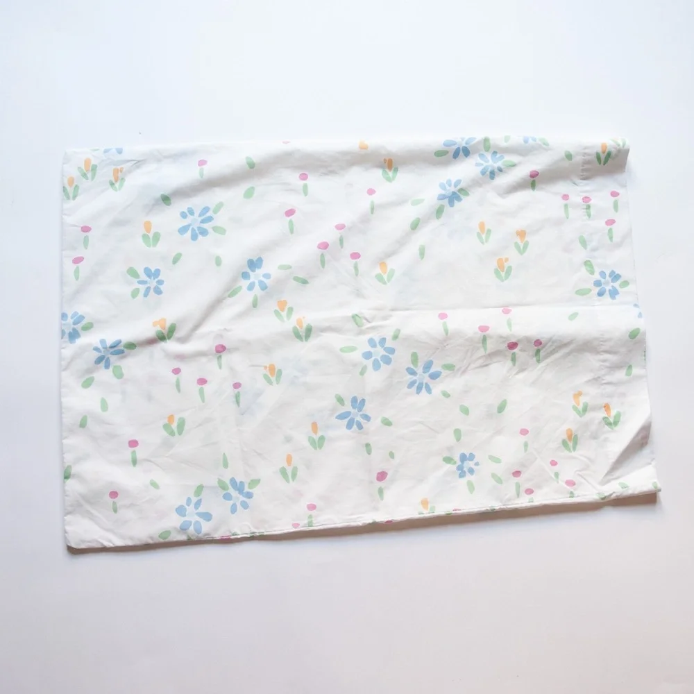 Vintage Floral Percale Standard Pillowcase